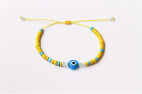 3ain Zar2a Yellow Seed Beads