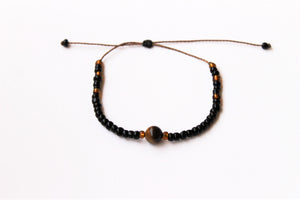 Brown Moon Seed Beads