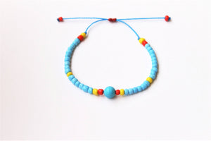 Beach Ball seed beads Bracelet
