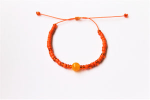 Orange Moon Seed Beads