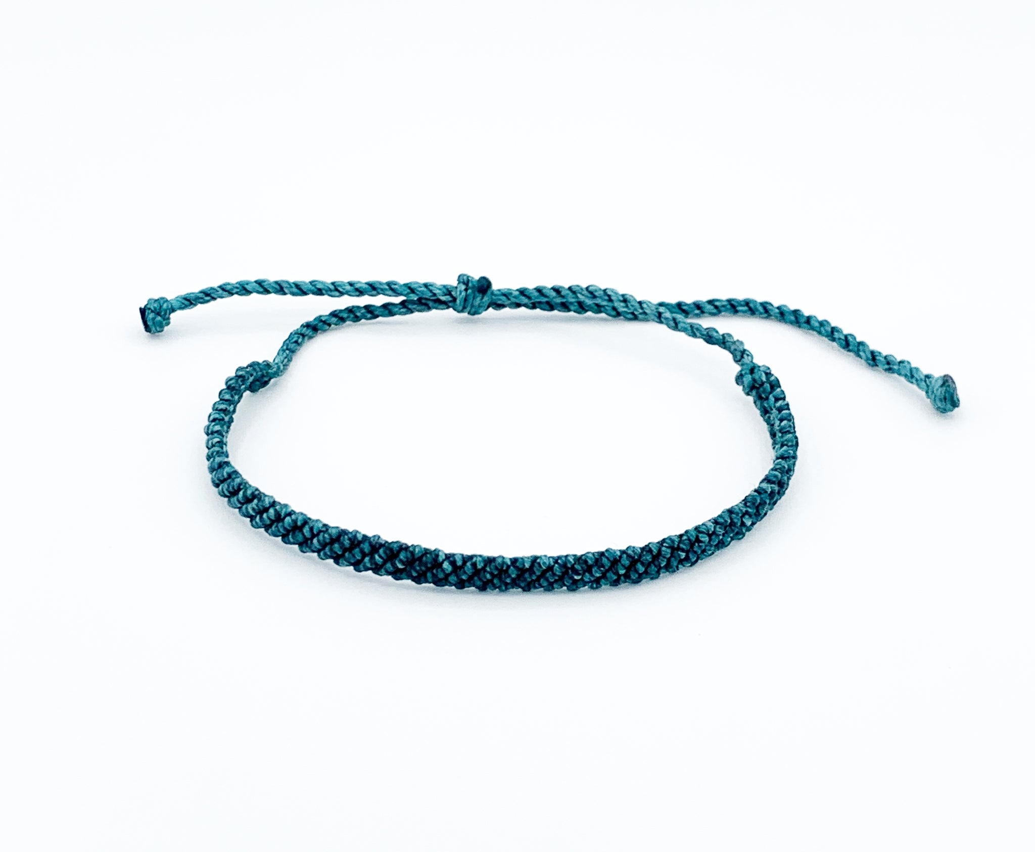 Small Teal Flat Waterproof Braid